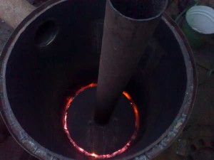 Так изнутри выглядит «Бубафоня» когда топливо в ней тлеет